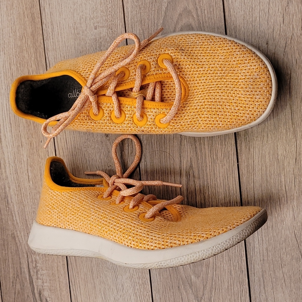ALLBIRDS TR Tree‎ Runners Pastel Orange Weave Sz 9 Womens Running Shoes Sneakers